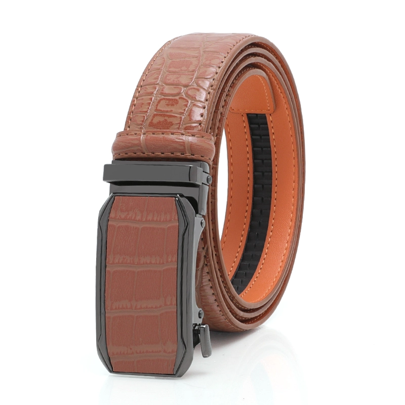 Crocodile Leather Belt 01
