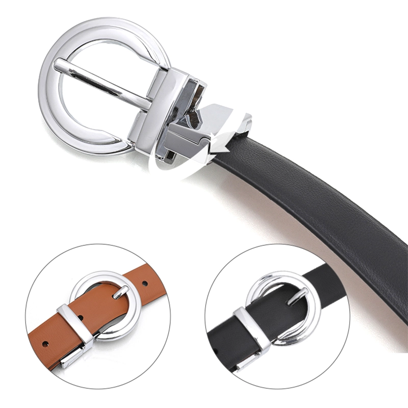Women Brown Leather Belt 01
