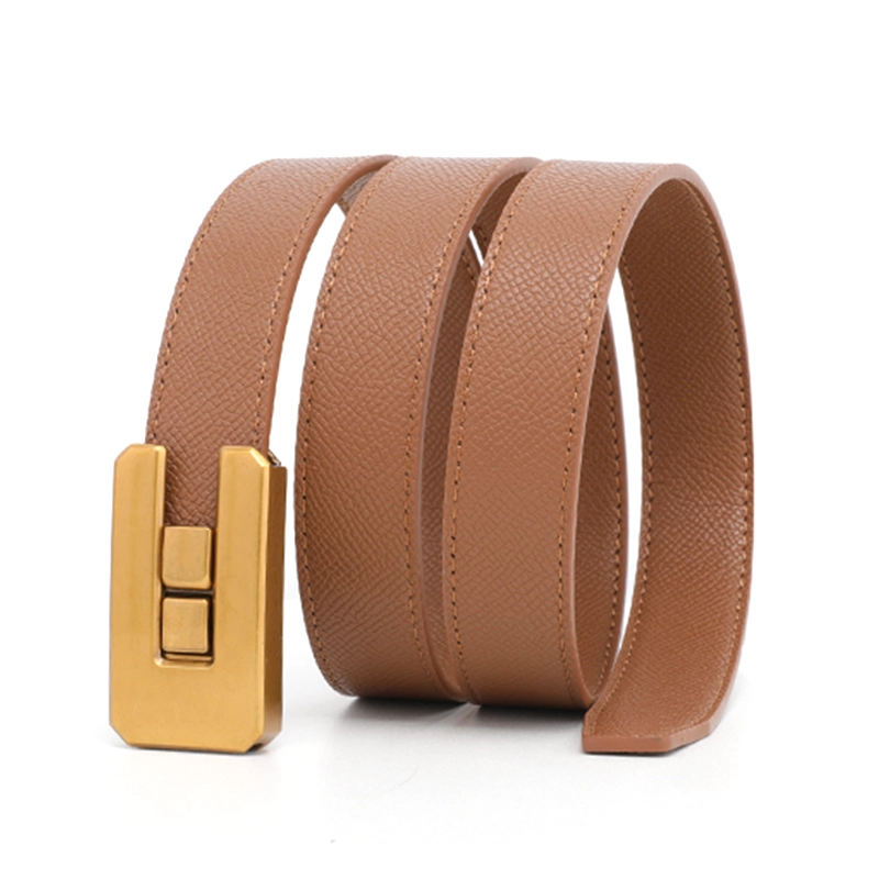 Women's Skinny Leather Belt 02