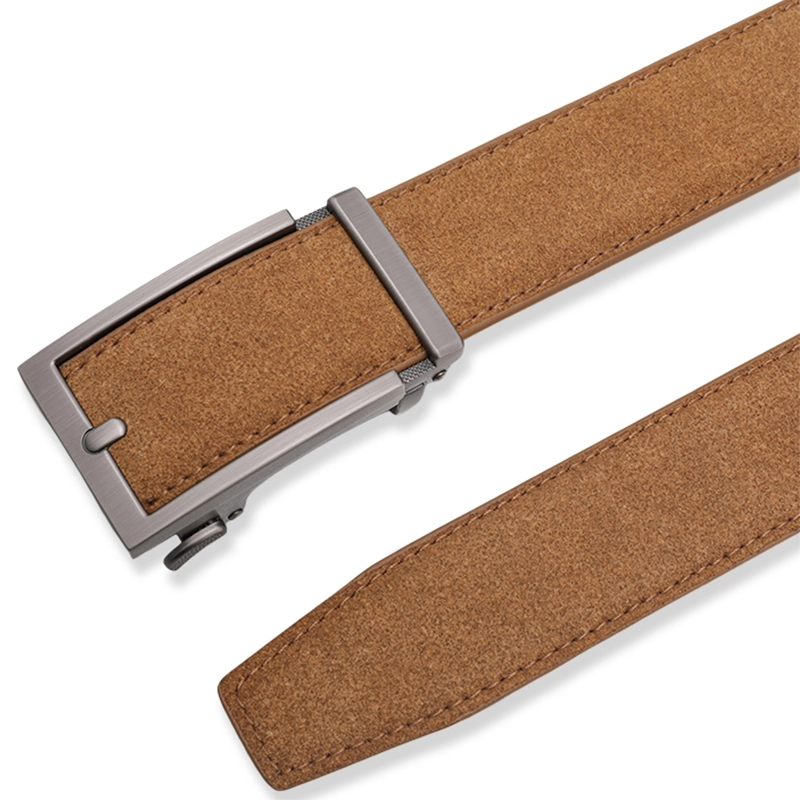 Mens Brown Suede Belt 03