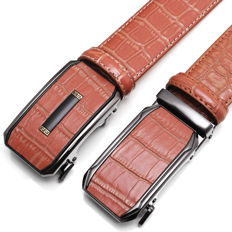 Crocodile Leather Belt 03
