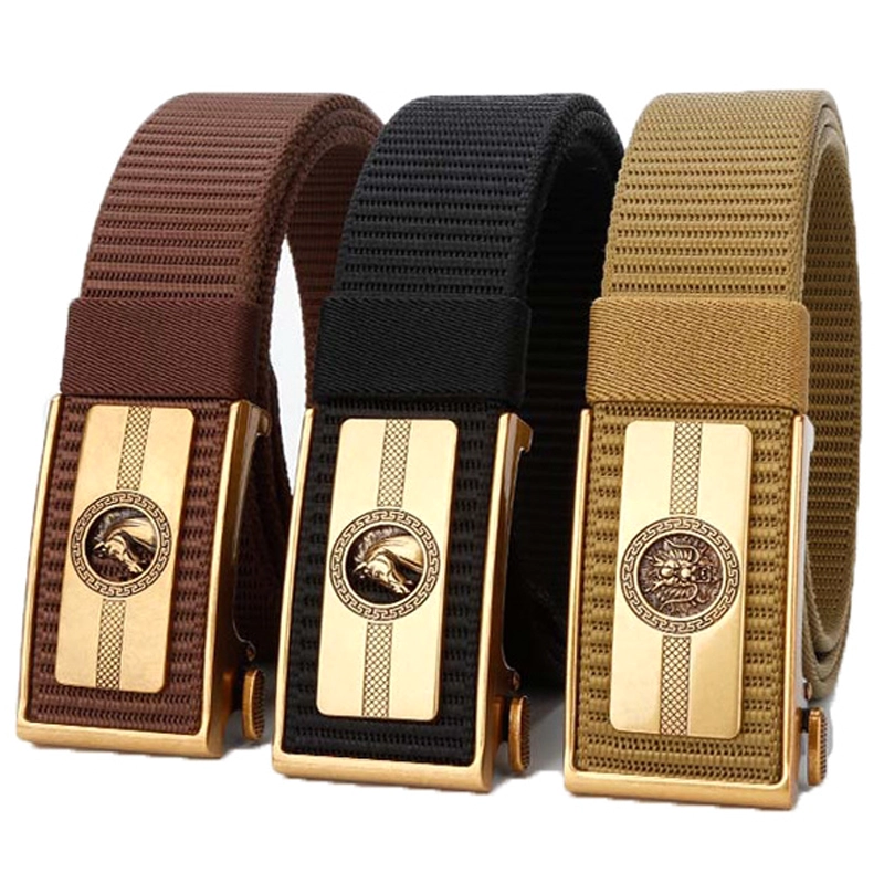 Chinese 12 Zodiac Black Nylon Belt 03