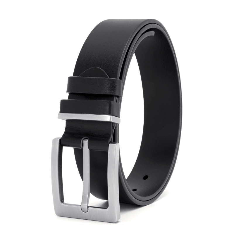 Black Leather Belt Thick 03