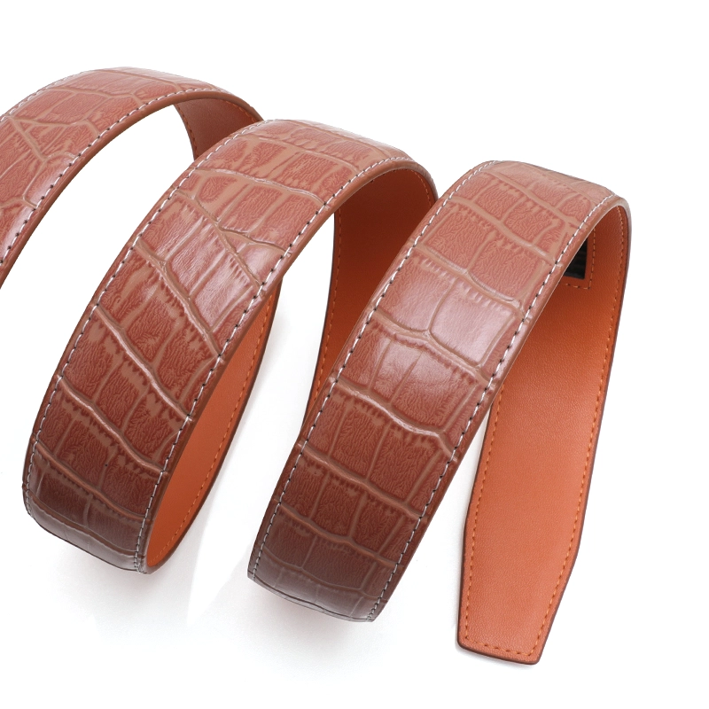 Crocodile Leather Belt 04