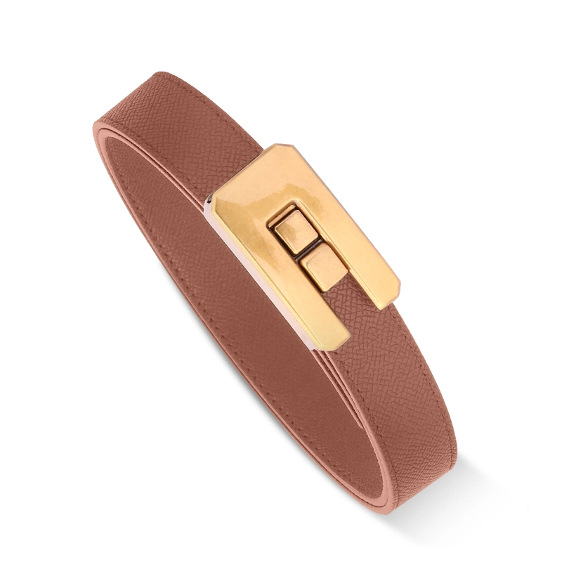 Women's Skinny Leather Belt 04