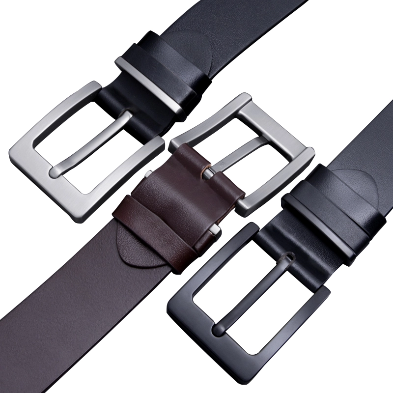 Black Leather Belt Thick 05