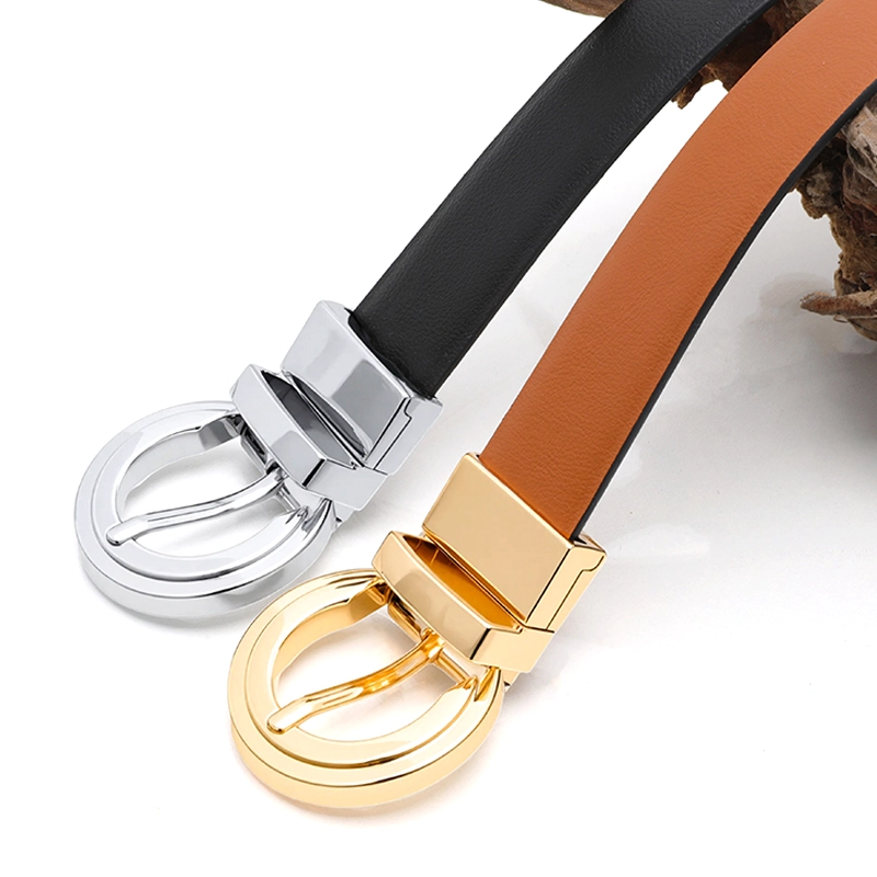 Women Brown Leather Belt 04