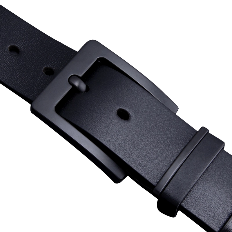 Black Leather Belt Thick 07