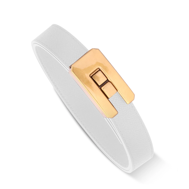 Women's Skinny Leather Belt 08