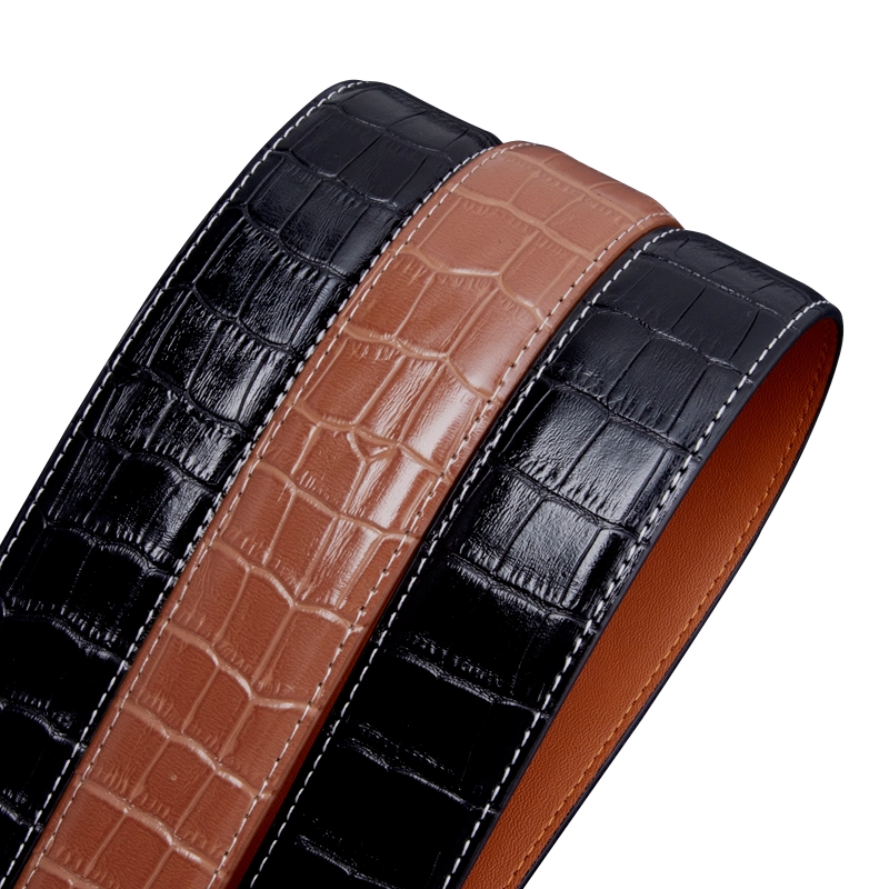 Crocodile Leather Belt Strap