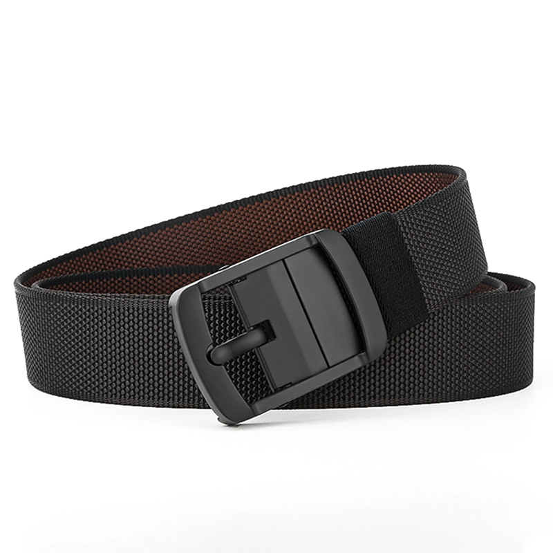 Reversible Fabric Belt black and brown