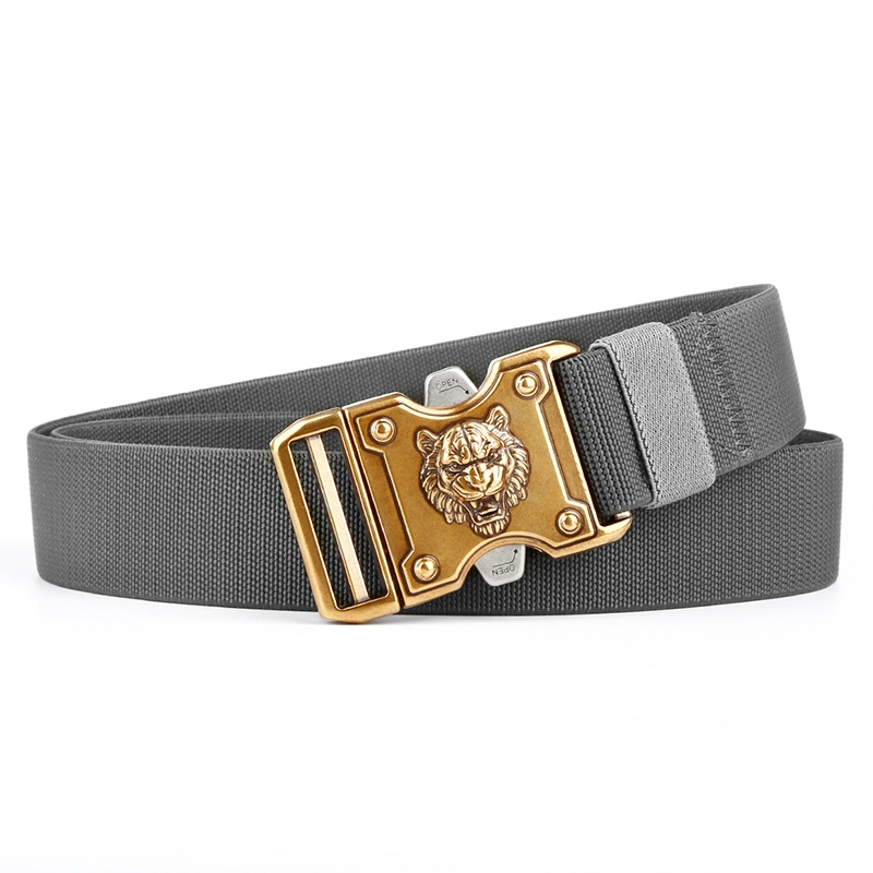Tiger Buckle Belt grey